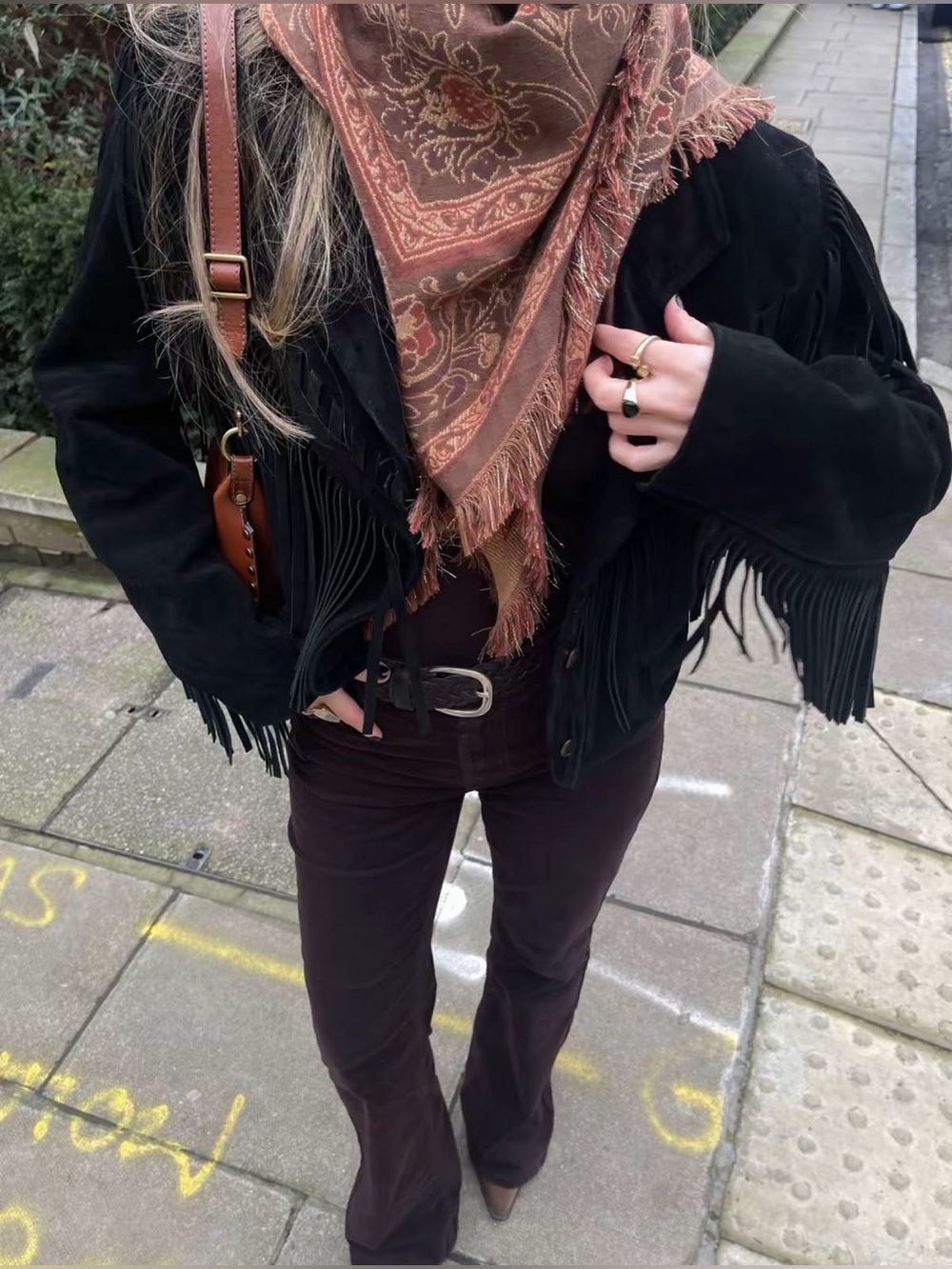 Current Elliot Fringe Suede Jacket -Size 1